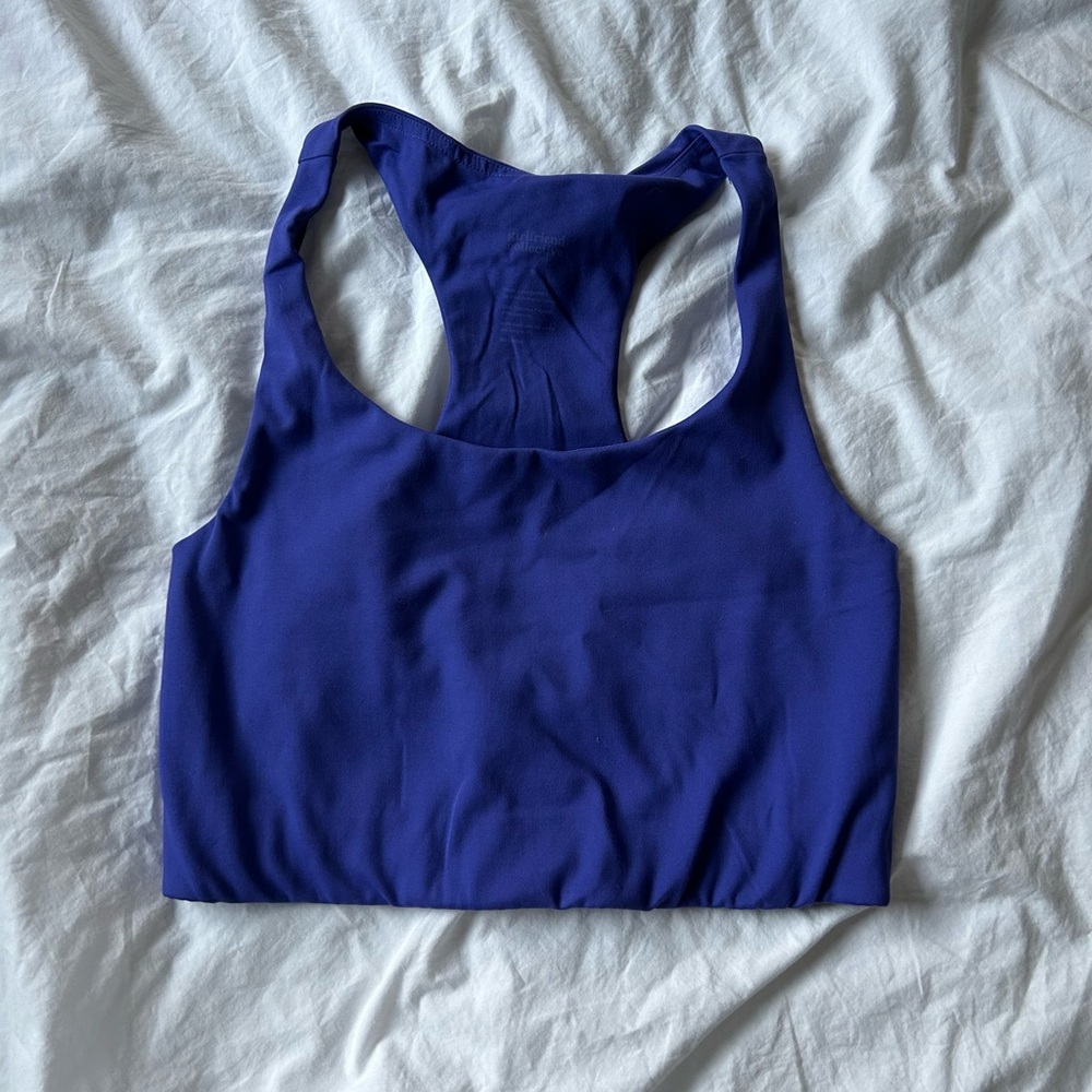 Girlfriend Collective purple sports bra